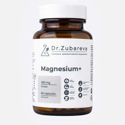 Магний+ цитрат Dr.Zubareva 300 мг, 60 капсул