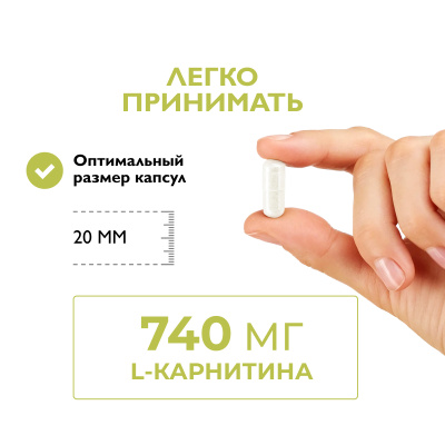 L-карнитин, 60 капсул Dr. Zubareva