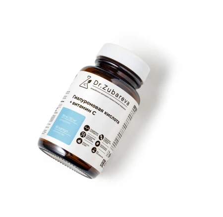2/Гиалуроновая кислота с витамином C, 60 капсул Dr. Zubareva