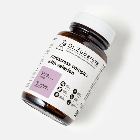 2/Антистресс комплекс с валерианой, 60 капсул Dr. Zubareva
