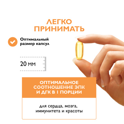 Омега-3 1320 мг, 60 капсул