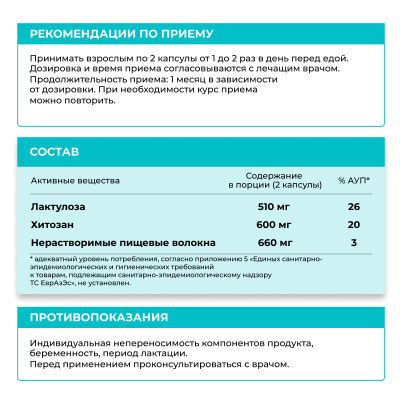 Сорбанекс детокс-комплекс с хитозаном, 60 капсул