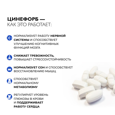 Магний 5 форм, Цинефорб, 60 таблеток