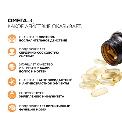 Омега-3 1320 мг, 60 капсул